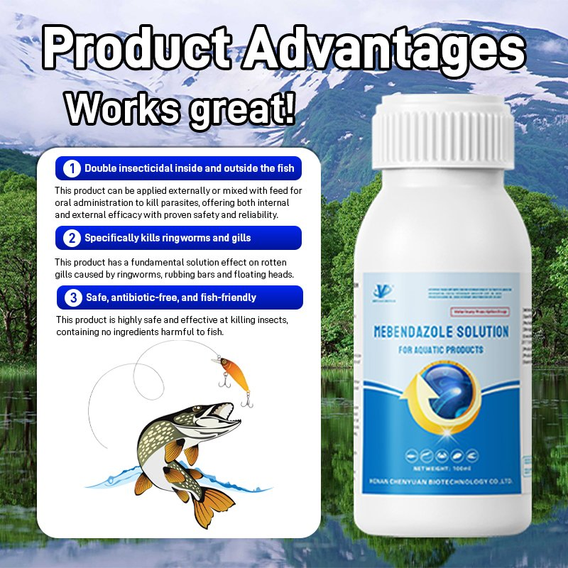 Premium Veterinary Pharmaceuticals Mebendazole Solution for Aquatic Species Care