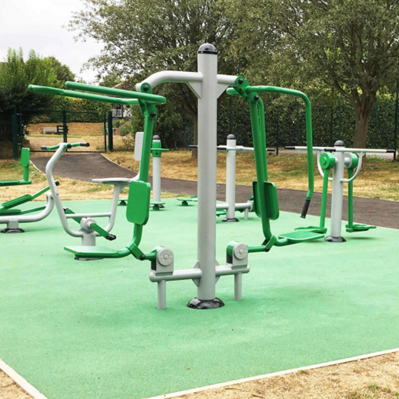Adult Outdoor Gym Playground Equipment Chest Press and Lat Pull Down