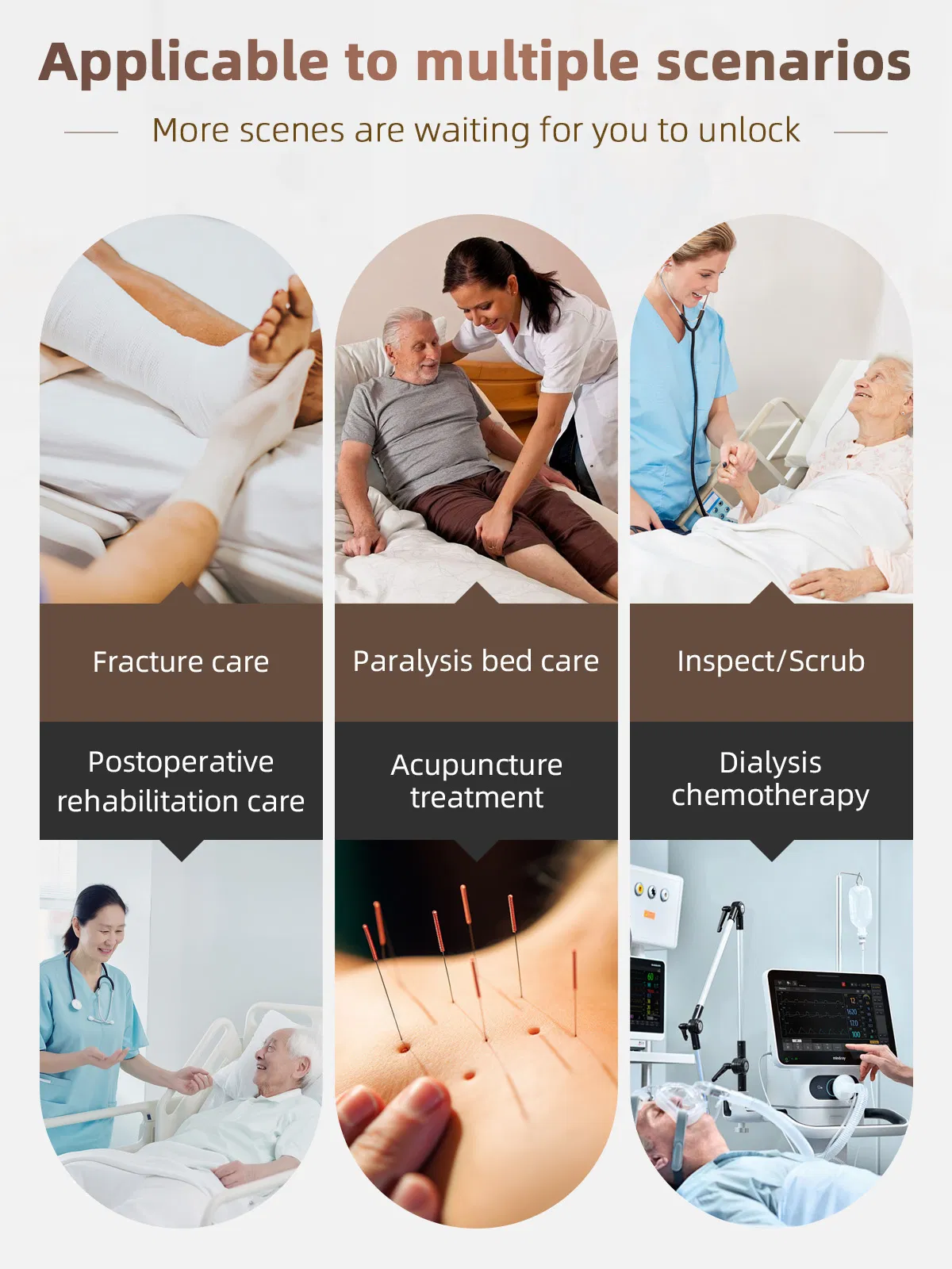 Patient Pants Patient Care Clothes Suit for Fracture Bedridden Patients/Elderly