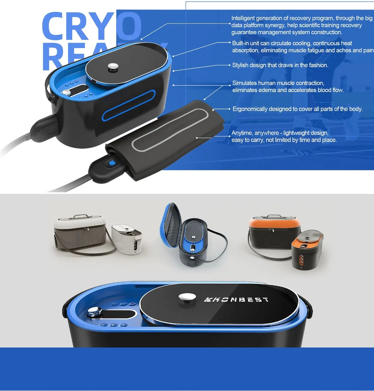 Hot Selling Cold Therapy Treatment Knee Cold Therapy Ice Machine Cryotherapy for Post Surgery