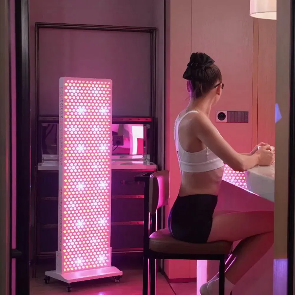 9 Wavelength Whole Body Skin Whitening LED Blue Red Light Therapy Panel for Home Clinic Gym, Infrared Lamp Healthcare Device Anti Inflammation PDT Equipment