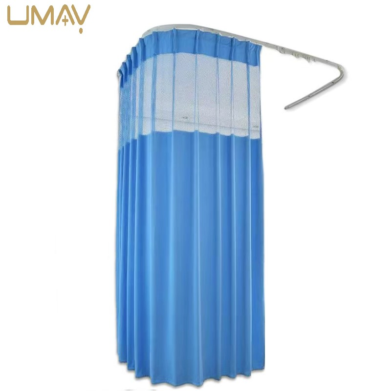 Stylish Hospital Cubicle Privacy Curtain with Flexible Hook System