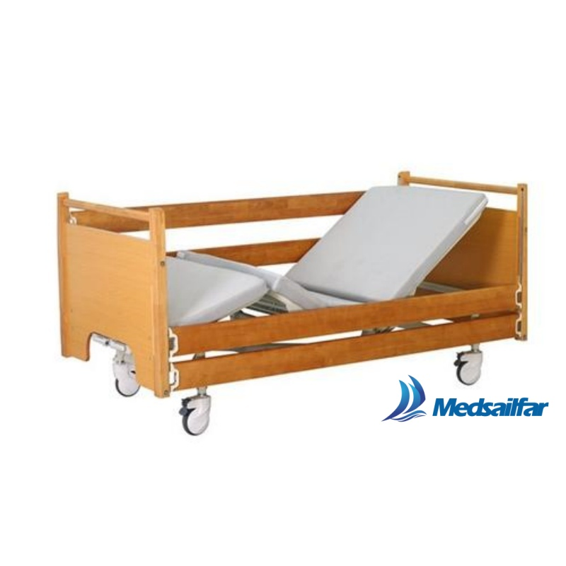3 Crank Home Care Home Wooden Rehabilitation Adjustable Hospital Bed