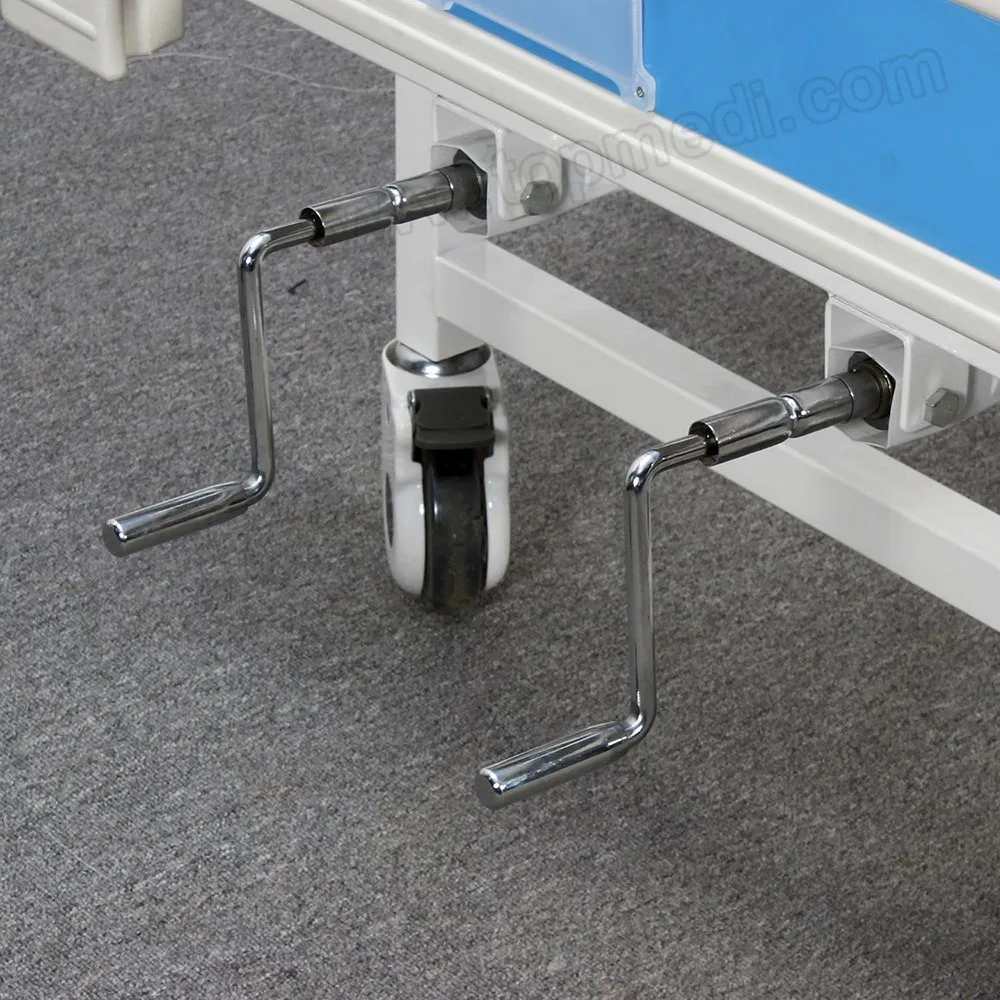 Hospital Furniture Manual Nursing Care Bed 2 Crank Patient Bed Manual Hospital Bed