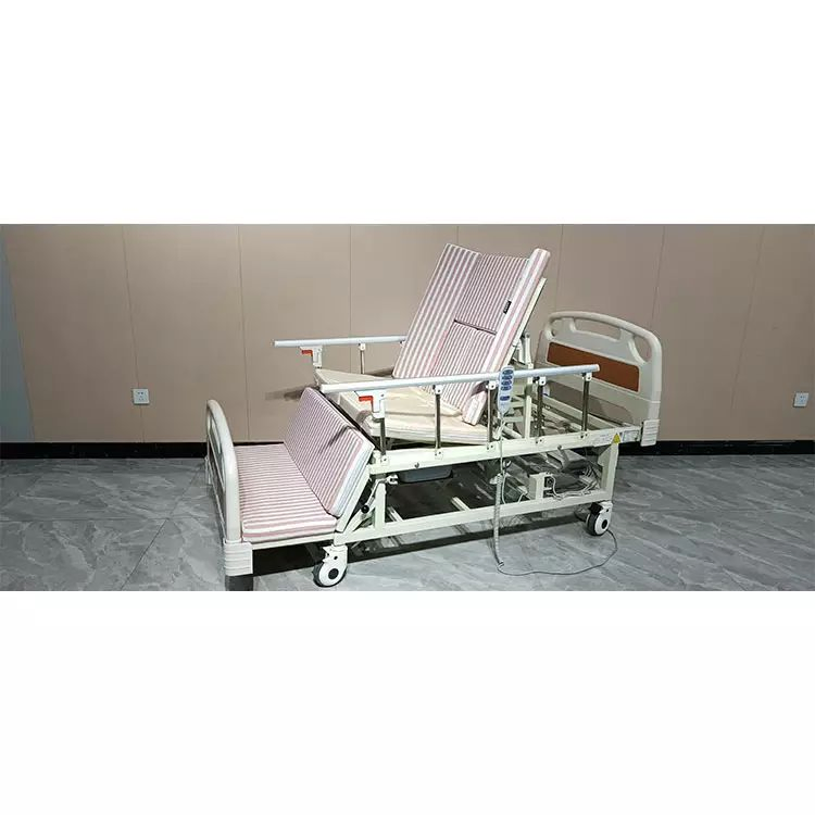 Multifunctional Electric Medical Bed with Guardrails Lifting Rotary Patient Bed