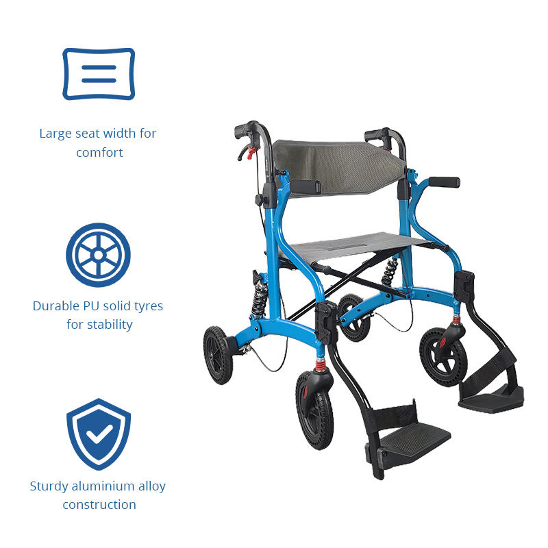 Medical Suppliers Relaxsmith Aluminum Rollator for Bedridden Patients
