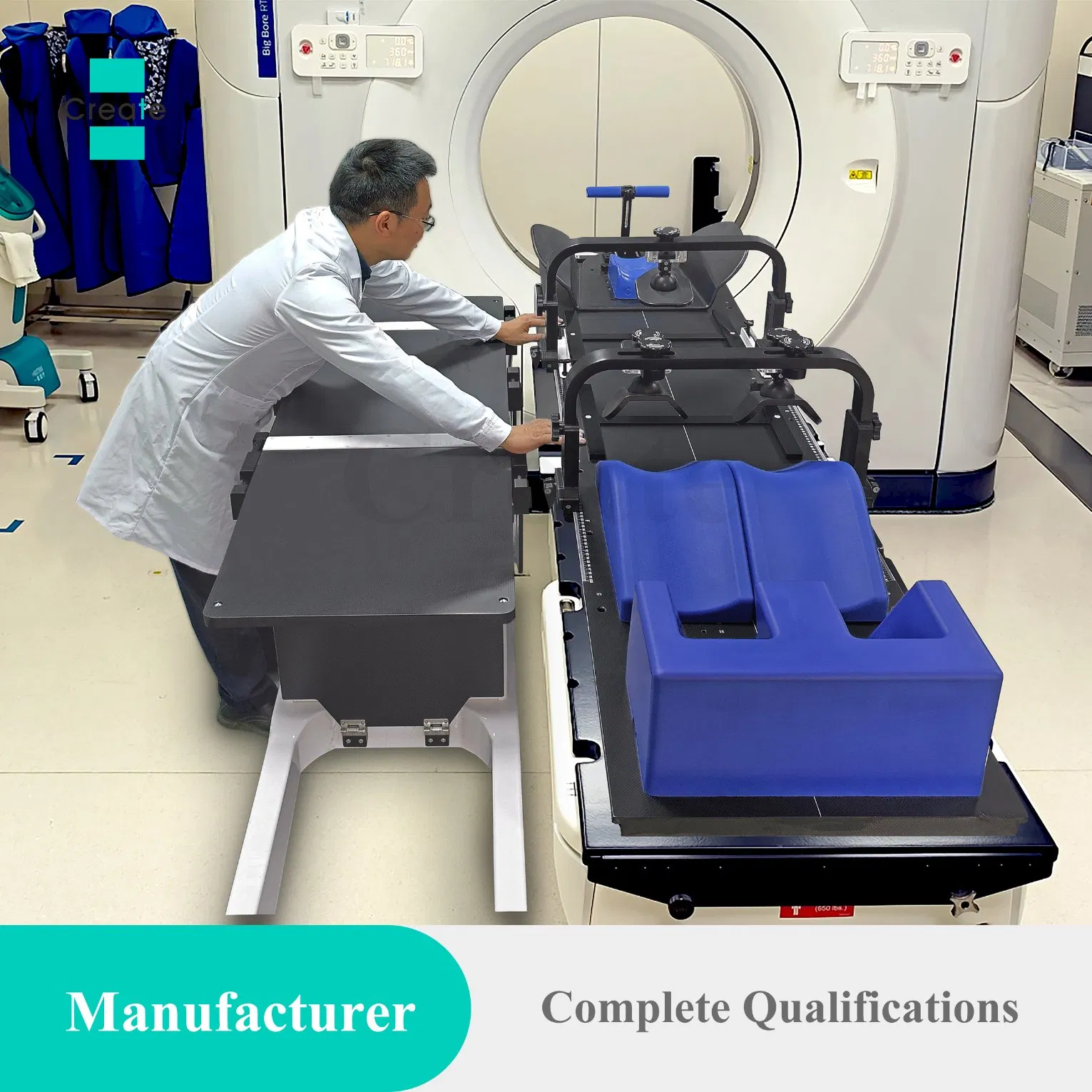 Create Patient Positioning &amp; Transfer Bed System for Mechanical Brachytherapy Positioning