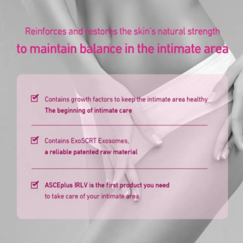 South Korea Asce +Irlv (20mg+2.5ml) Exosome Private Part Care Solution to Improve Dryness, Recovery and Regeneration