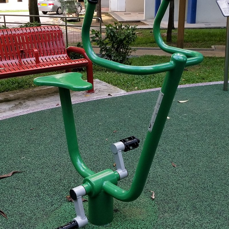 Amusement Park Body Building Fitness Equipment Outdoor Fitness Equipment Gym Exercise Bike