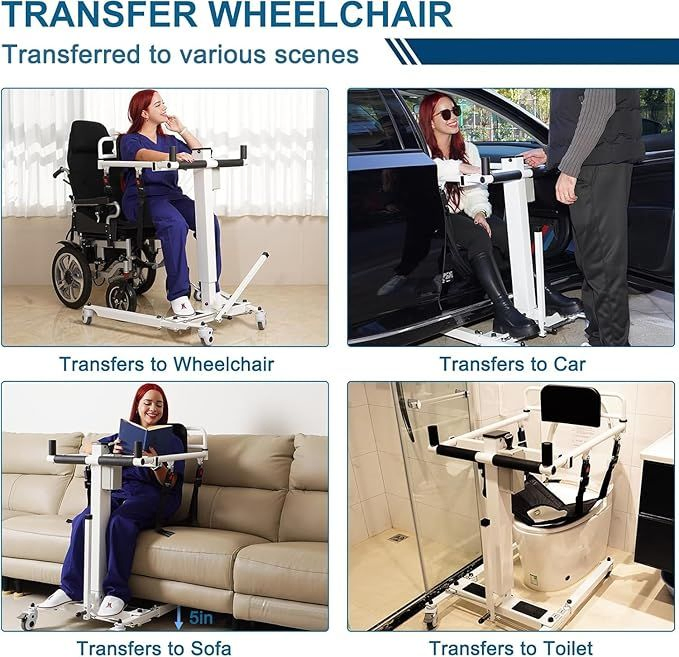 Car Entry and Exit Assistance Foldable Patient Lift Transfer Equipment for Disabilities
