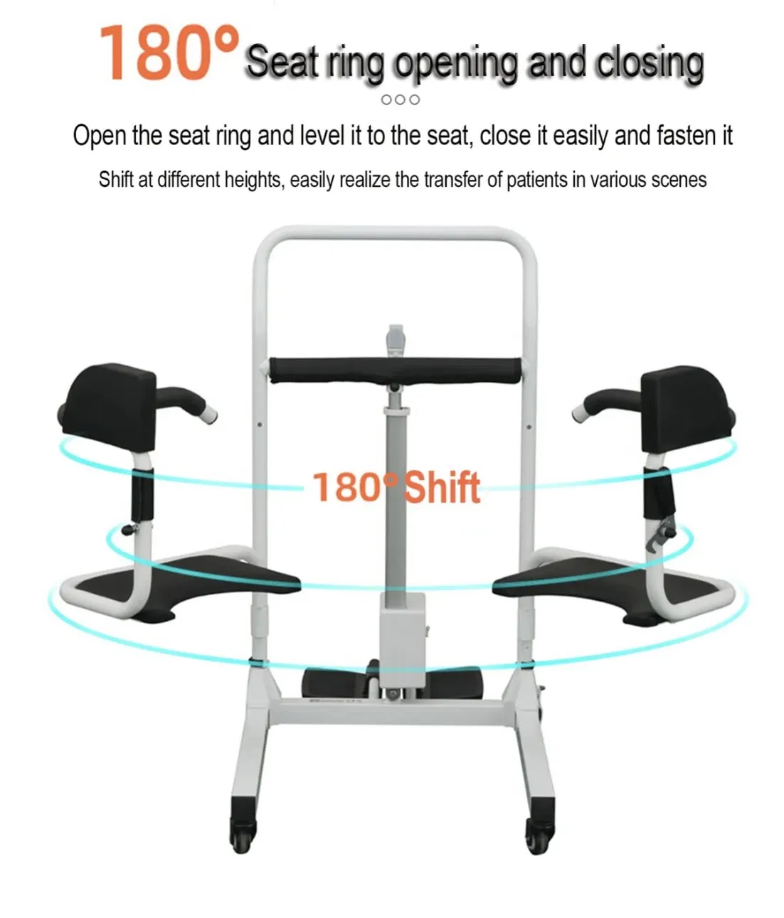 Mobile Lift for Bedridden People Shfitting Patient Toilet Chairs for Rehabilitation Support