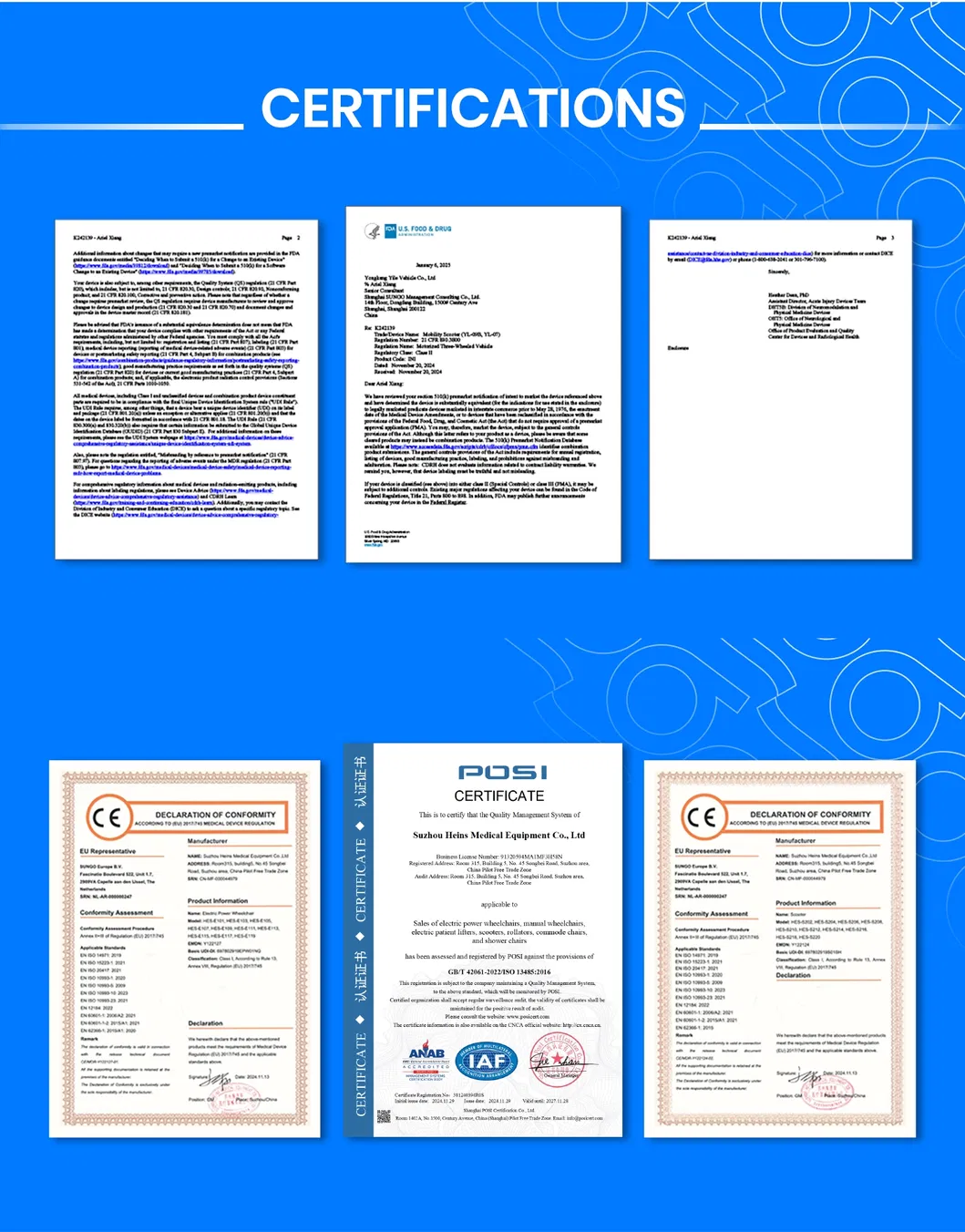 Product Certifications