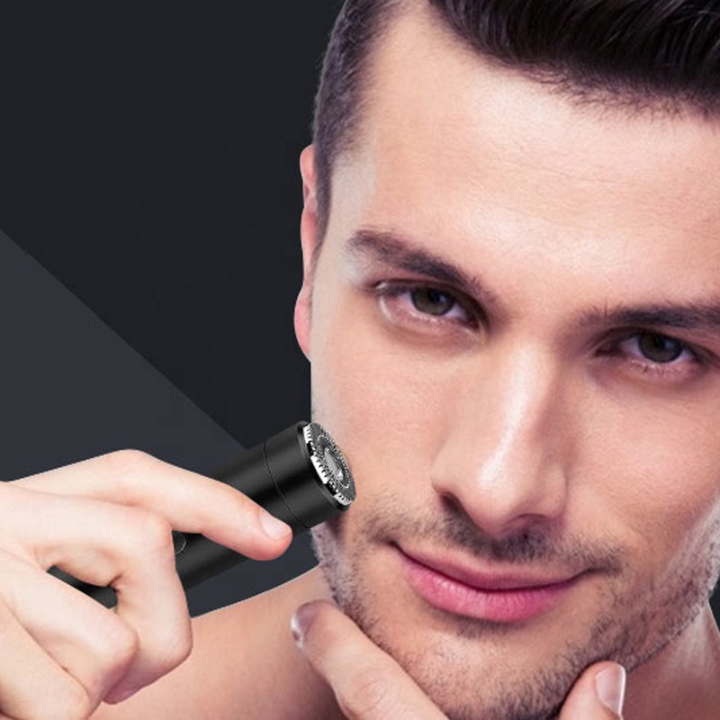 Creative 2-in-1 USB Rechargeable Double Arc Electronic Cigarette Lighter and Shaver Multifunctional Consumer Electronics