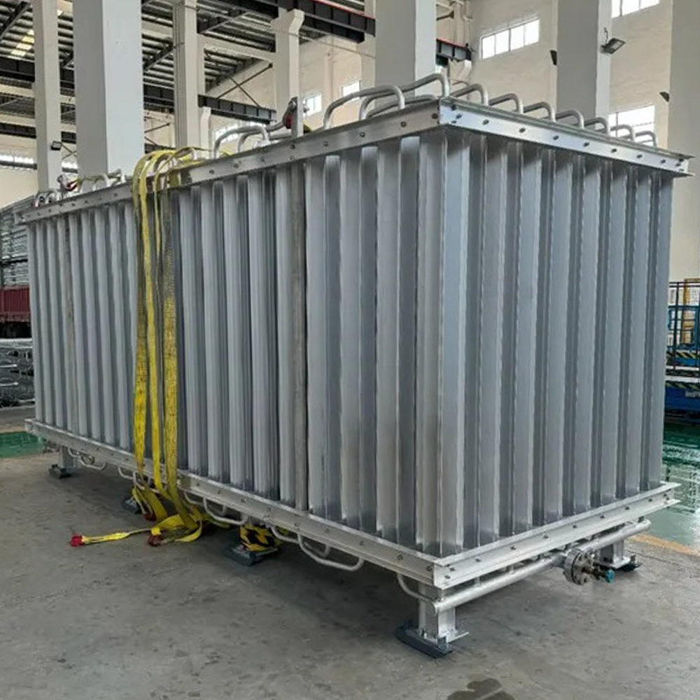 100Nm3/H Low Pressure Liquid Oxygen air Ambient Temperature Vaporizer Lox air Vaporizer for Lox Cylinder Filling