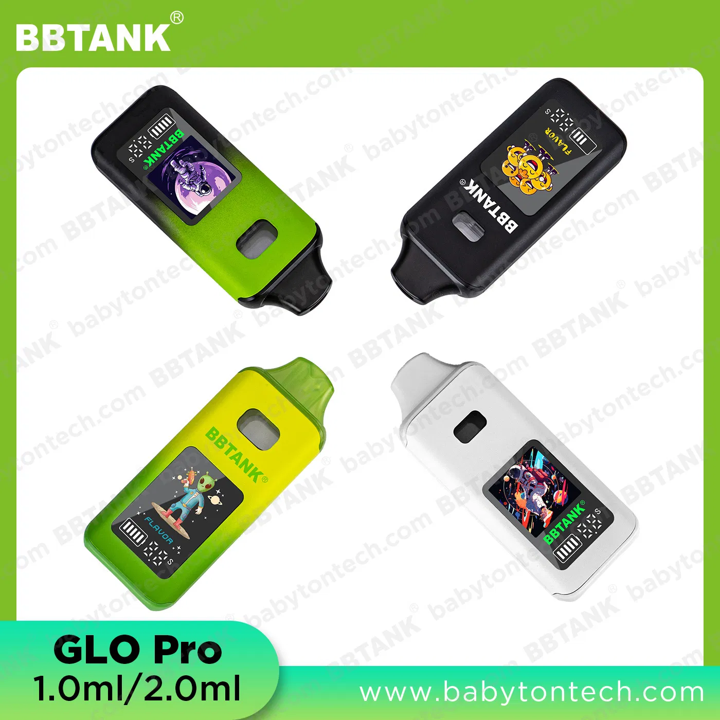 Bbtank Glo PRO Disposable Vape: Smart, Sleek Design with Multi-Function Display