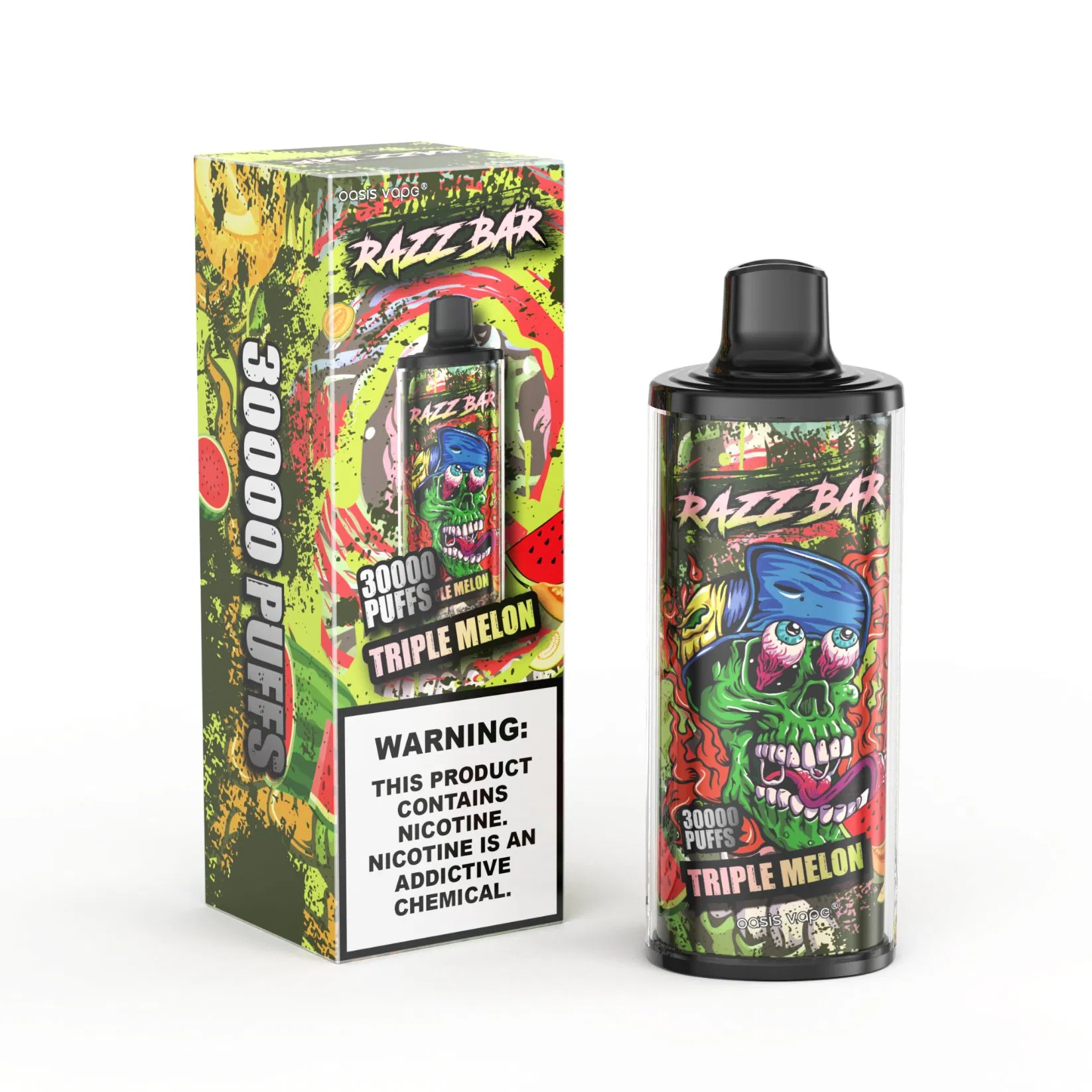 European Warehouse 30000 Puffs New Razz Bar Nicotine Salts Wholesale Good Price Factory E-Cigarette Vape