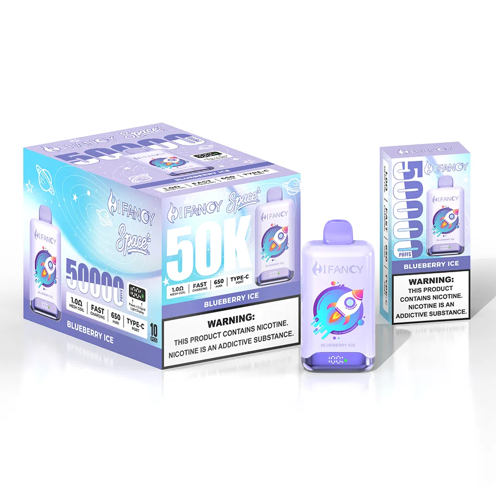 Wholesale I Vape Vaper Hifancy Space 50000 Puff Disposable Mesh Coil E-Cigarette 2%3%5% Nic Disposable Electronic Cigarette Rechargeable Disposable Vape
