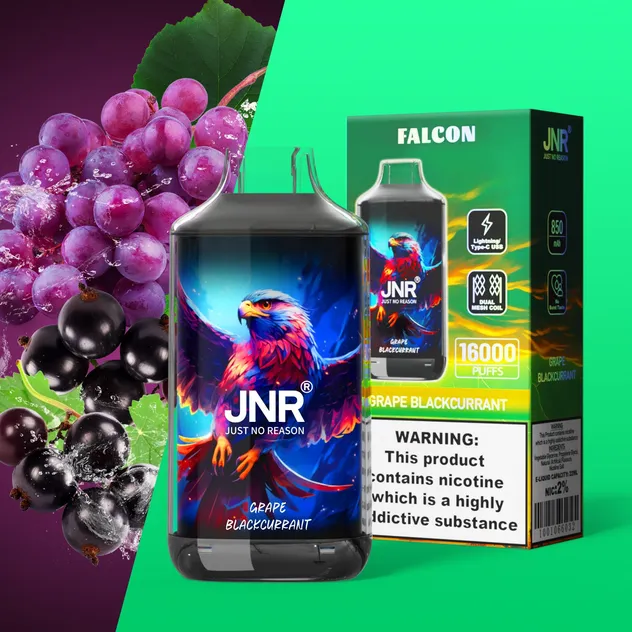 Jnr Falcon 16K Puffs Rechargeable Disposable Vape Hot Trend Free Shipping Digital Display Smart Screen Smooth Draw