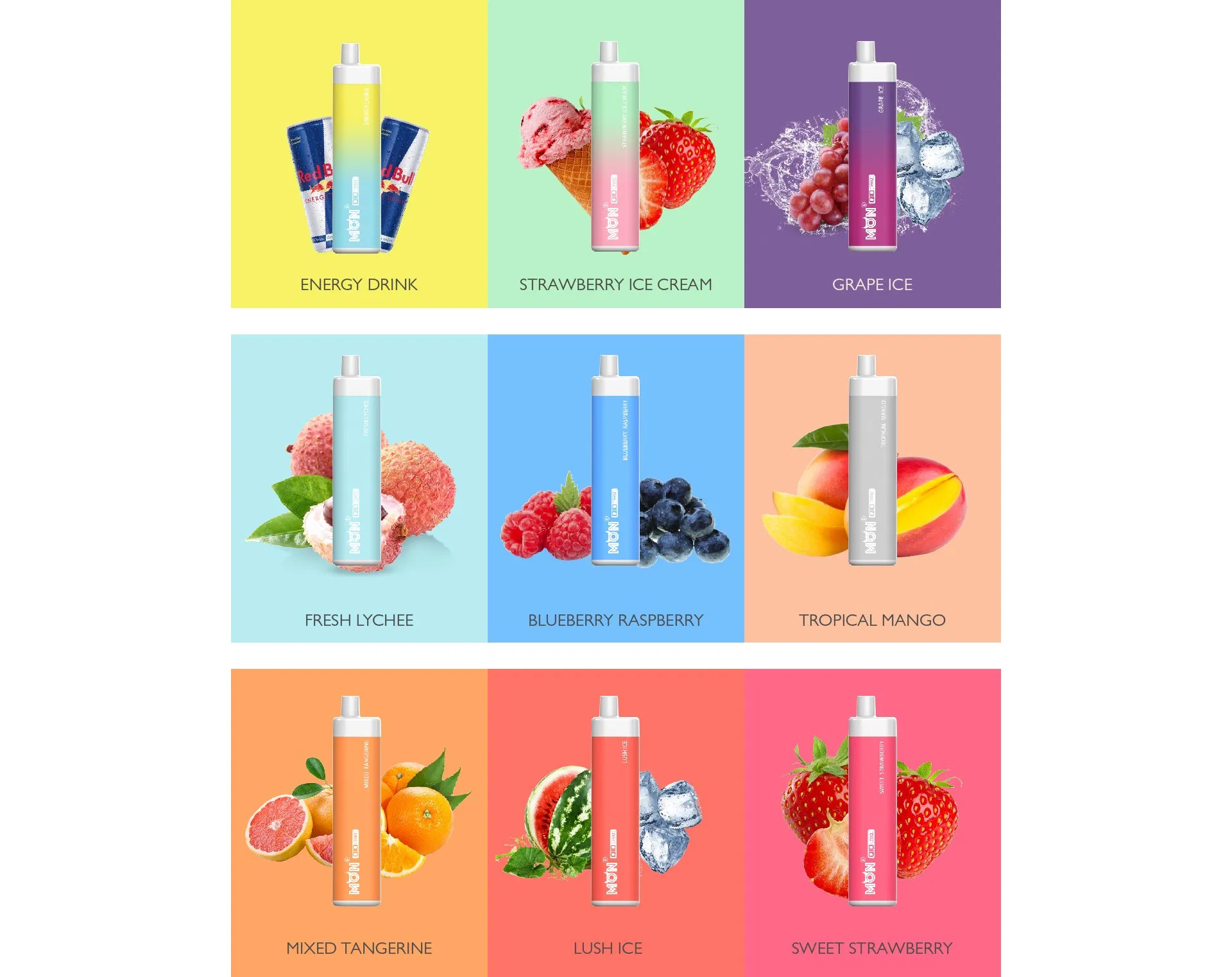 Vape Europe Warehouse 2000- 3000 Puffs 2% 5% Nicotine Salt Best Juice Disposable Electronic Cigarette Vape