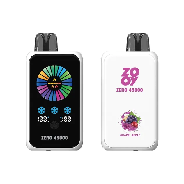 EU Warehouse 2-7days Original Vaper Zooy Zero 45K 45000 Puff Wholesale Disposable Vape Pen Liquid 20ml Rechargeable 0%2%3%5% Nicotine