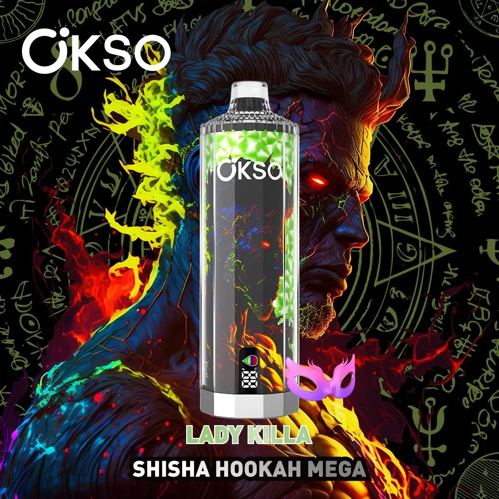 Wholesale Okso Shisha Hookah Mega 50K Puff Disposable Vape Triple Mesh 40ml Ejuice Liquid Airflow Adjustable with LED Display Nicotine Salt 0%2%3%5% 50K Puff