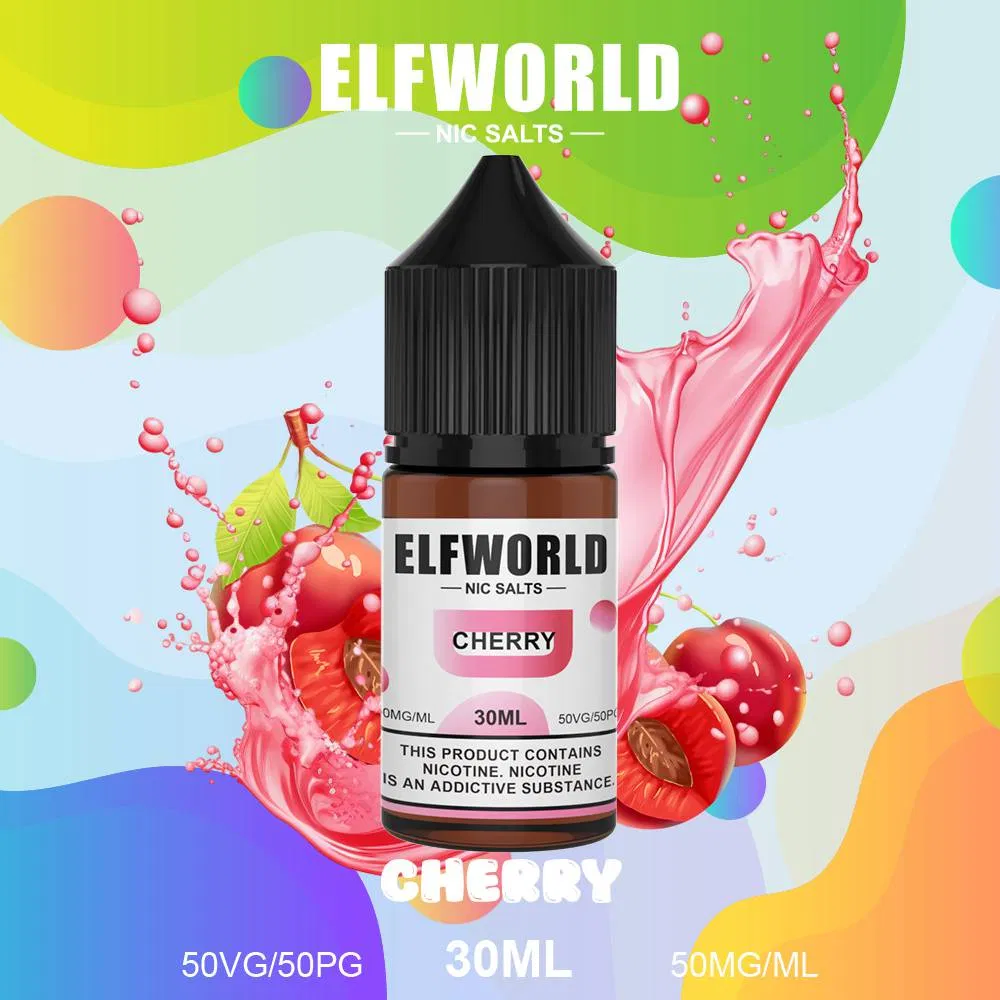 EU Warehouse Elfworld 30ml E Liquid 5% Nicotine Salt Disposable Vape Juice 50mg Oil Bottle