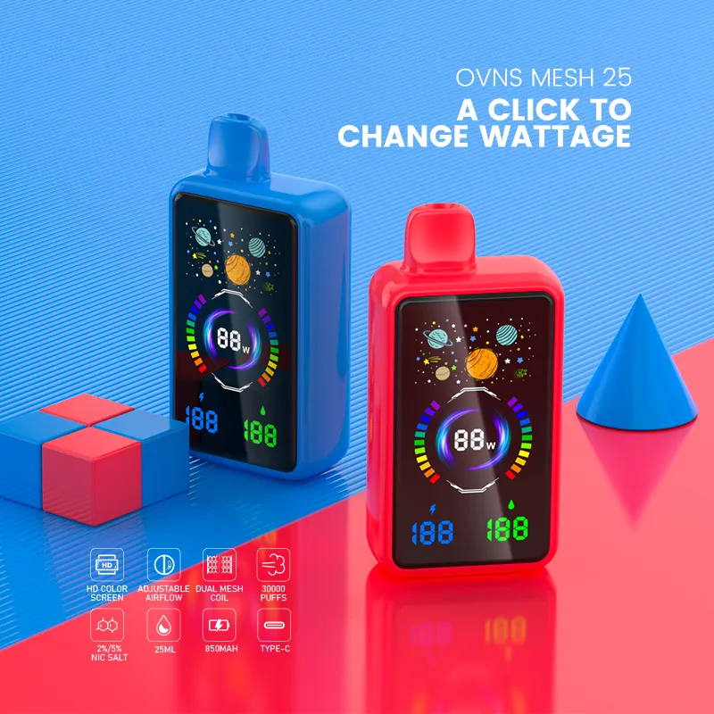 Disposable Vape 30K Puffs Pulse X Wattage Adjustable Dual Mesh Coil Full LED Screen