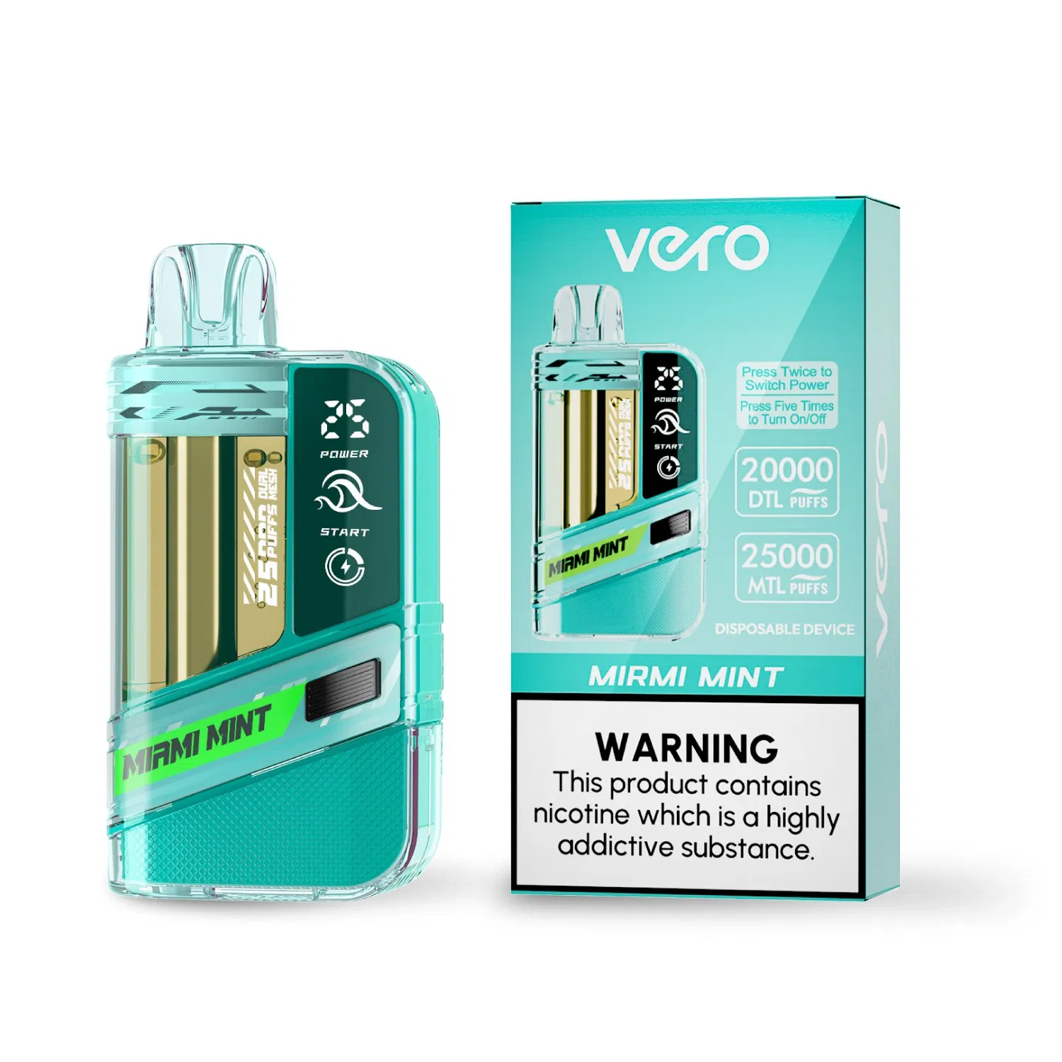 Dtl &amp; Mtl 25000 25K Puffs Big Puffs Mesh Coil Shenzhen Disposable Vape