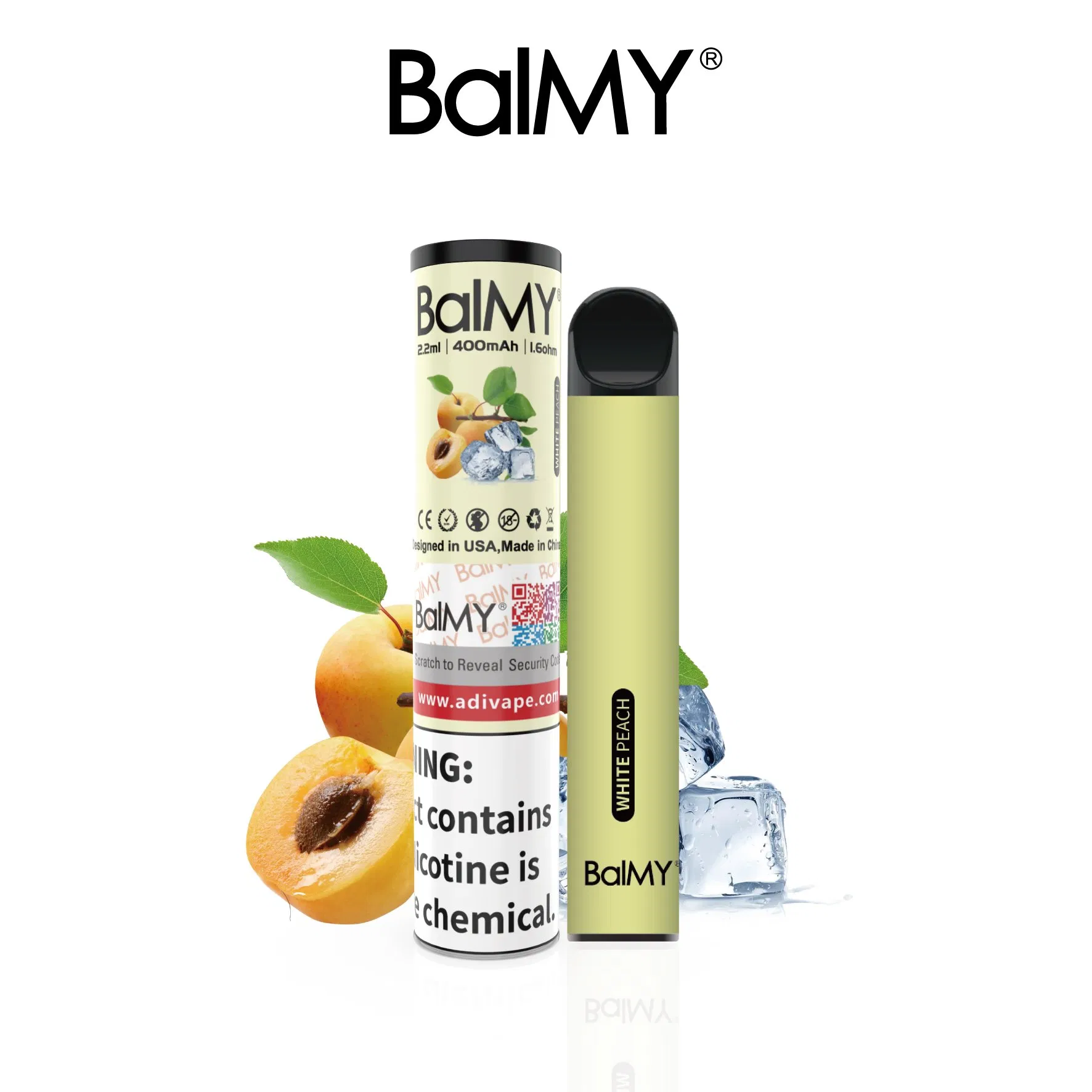 Balmy 500 Puffs Disposable Vape Without Liquid Also Can Customize Zero Nicotine Vape Pod