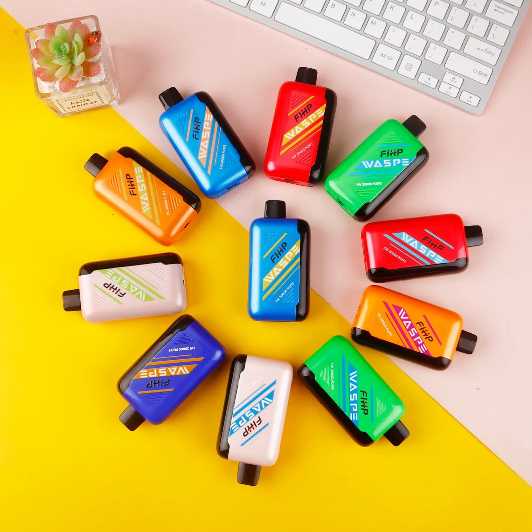 Waspe 30K 40K Puff Digital Box Wholesale E Cigarette Mini Pen Shaped Vape Disposable Vape for Travel Wholesale I Vape Rechargeable Vape Pen Vape Tank