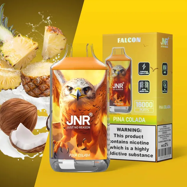 Jnr Falcon 16K Puffs Rechargeable Disposable Vape Hot Trend Free Shipping Digital Display Smart Screen Smooth Draw