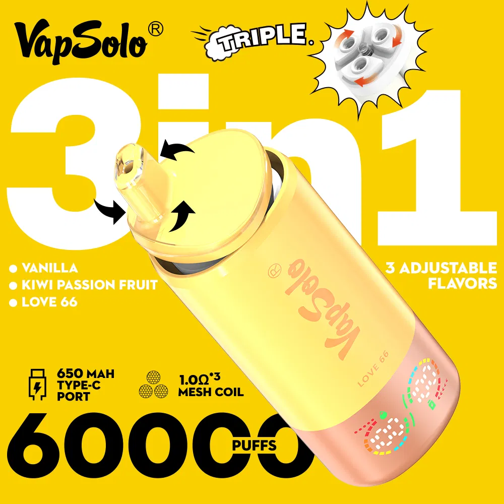 Vapsolo Triple Flavor Smart Disposable Vape Detail 3