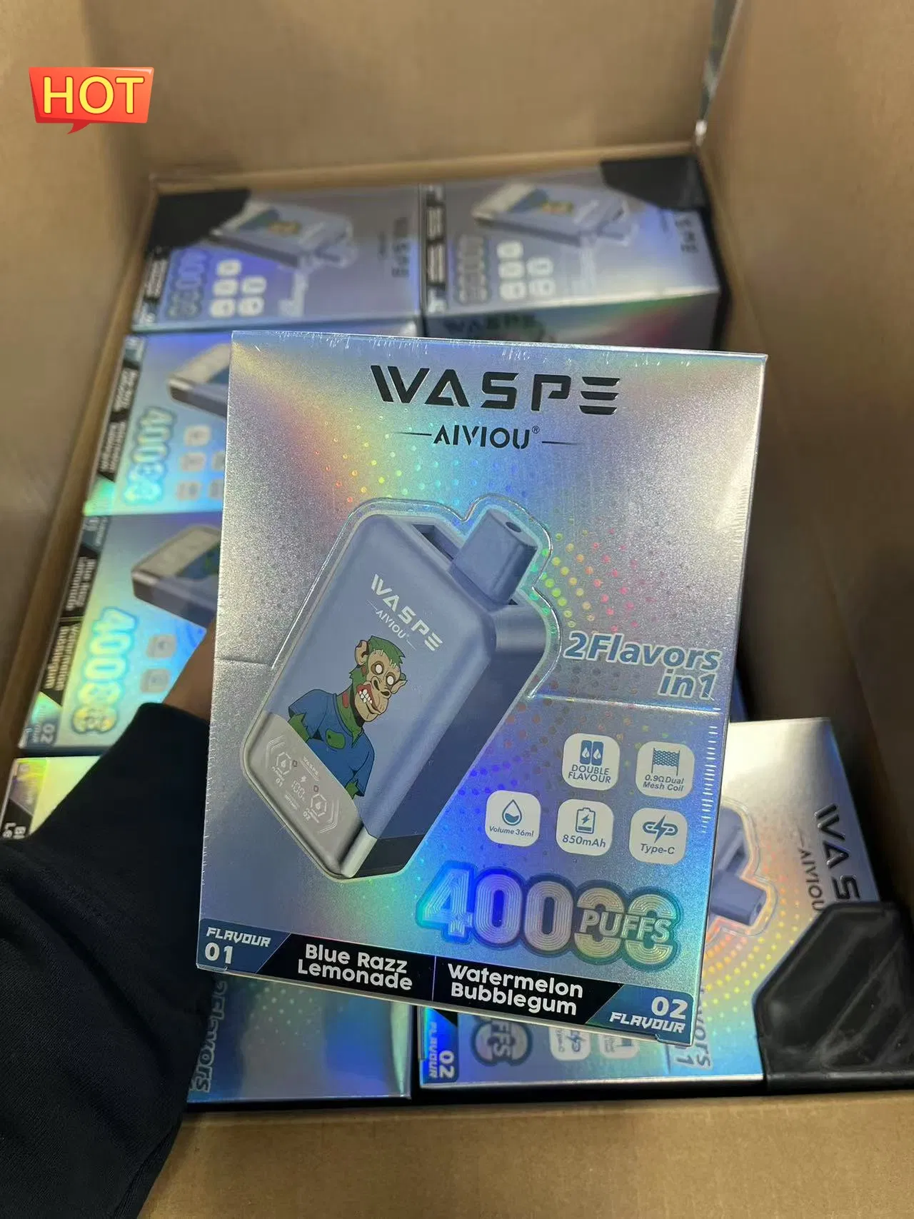 Wholesale E Cigarette Vape 60000 50000 40000 30000 Puff 2in1 Vaper Disposable Vape Smart Display Puff 30K 40K 50K 60K 80K 15K 12K Puff