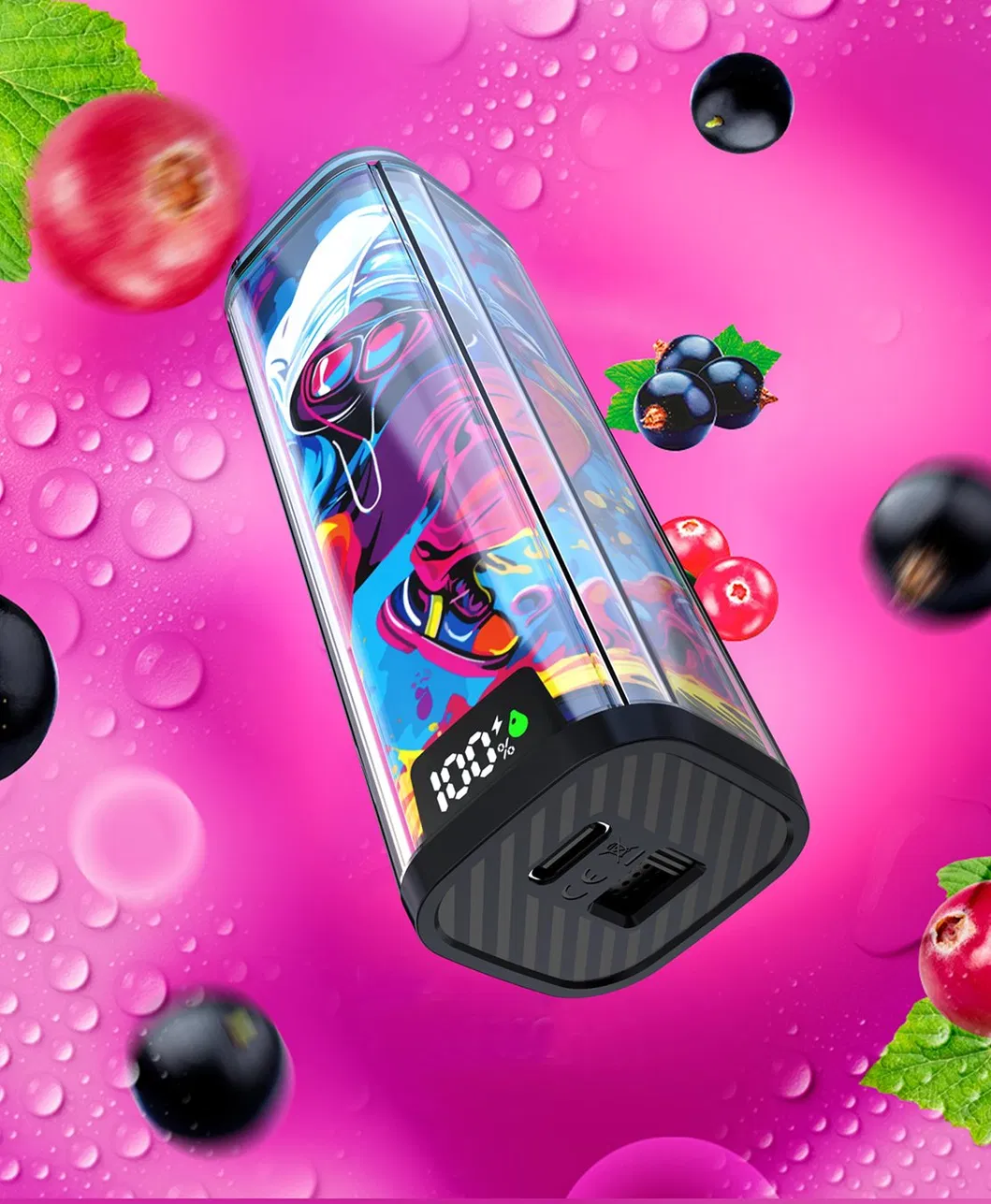 Zero Nicotine Vapme Crystal PRO 48000 Puffs Disposable Electric Cigarette EU Warehouse Vape