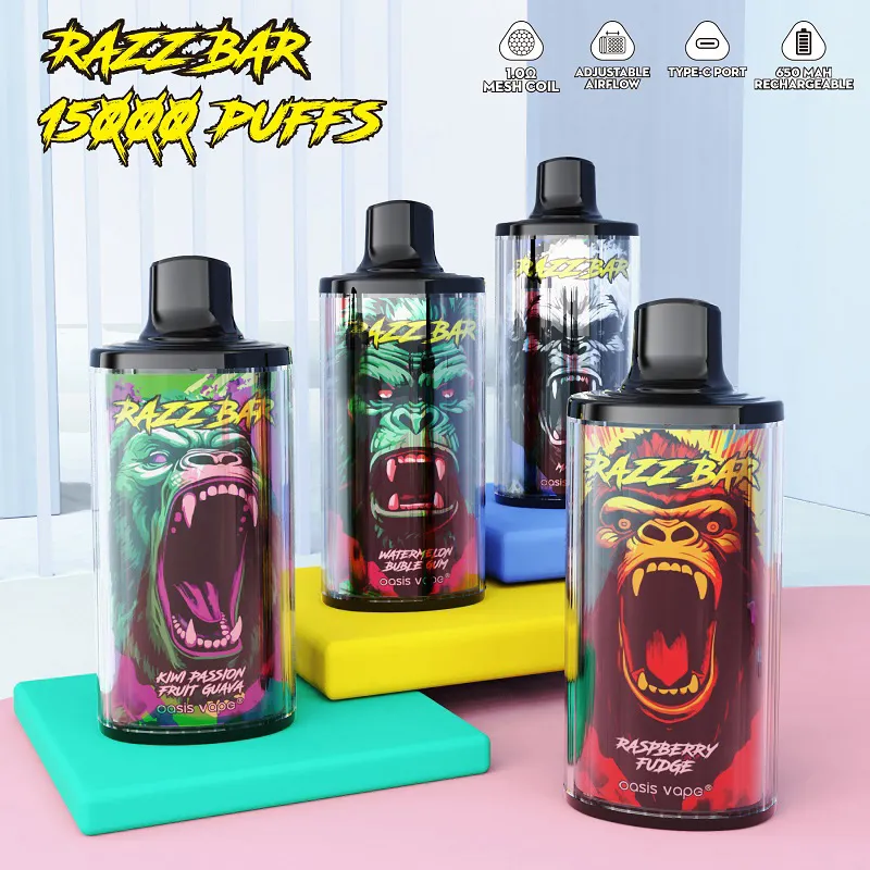 European Warehouse 30000 Puffs New Razz Bar Nicotine Salts Wholesale Good Price Factory E-Cigarette Vape