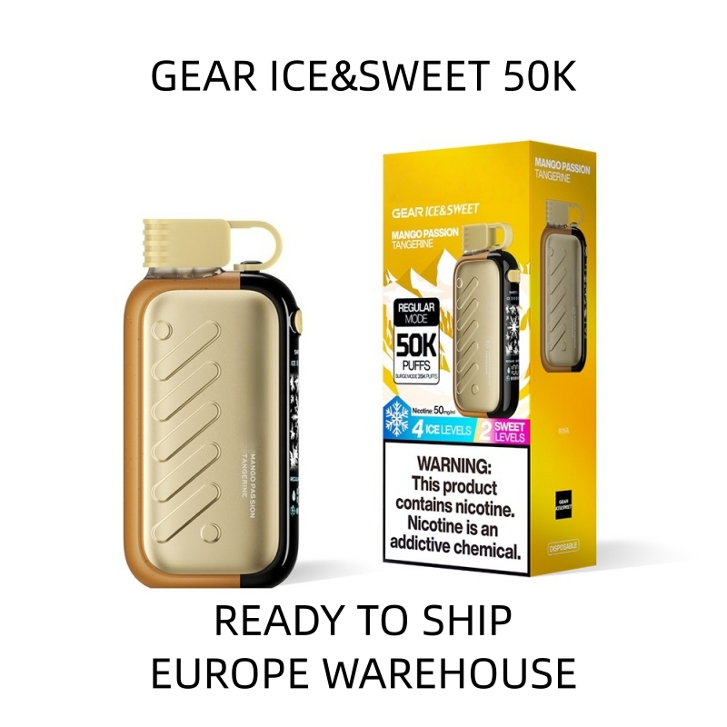 Disposable Pod Shisha Vozovapel Gear Ice &amp; Sweet 50K Fruit Juice Star Rave 40000 50000 Puffs EU Vozovl Click Vape Zero Nicotine 0% 2% 5%