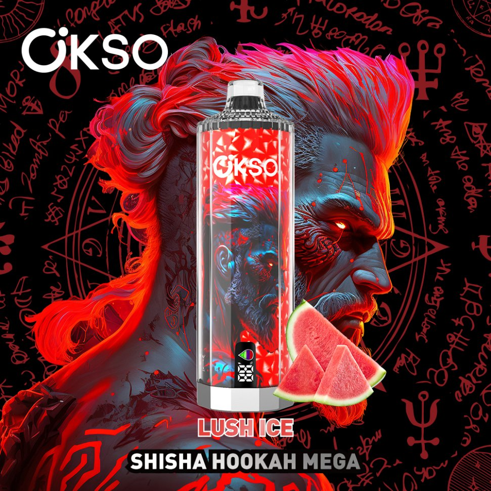 Wholesale Okso Shisha Hookah Mega 50K Puff Disposable Vape Triple Mesh 40ml Ejuice Liquid Airflow Adjustable with LED Display Nicotine Salt 0%2%3%5% 50K Puff