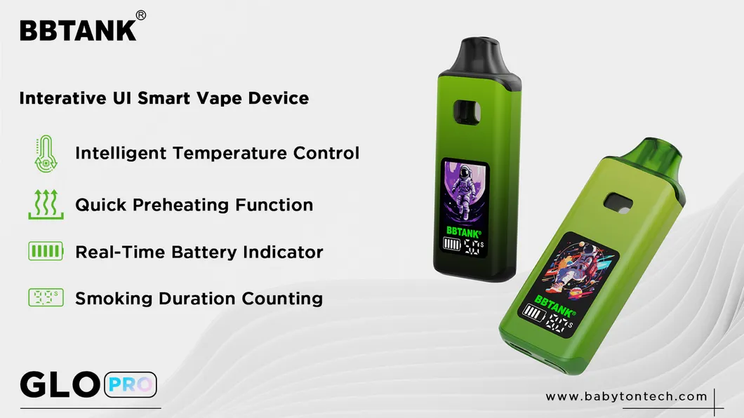 Glo PRO Disposable Vape: Smart, Sleek Design with Multi-Function Display