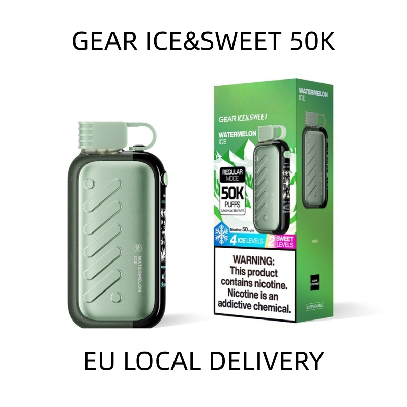 Disposable Pod Shisha Vozovapel Gear Ice &amp; Sweet 50K Fruit Juice Star Rave 40000 50000 Puffs EU Vozovl Click Vape Zero Nicotine 0% 2% 5%