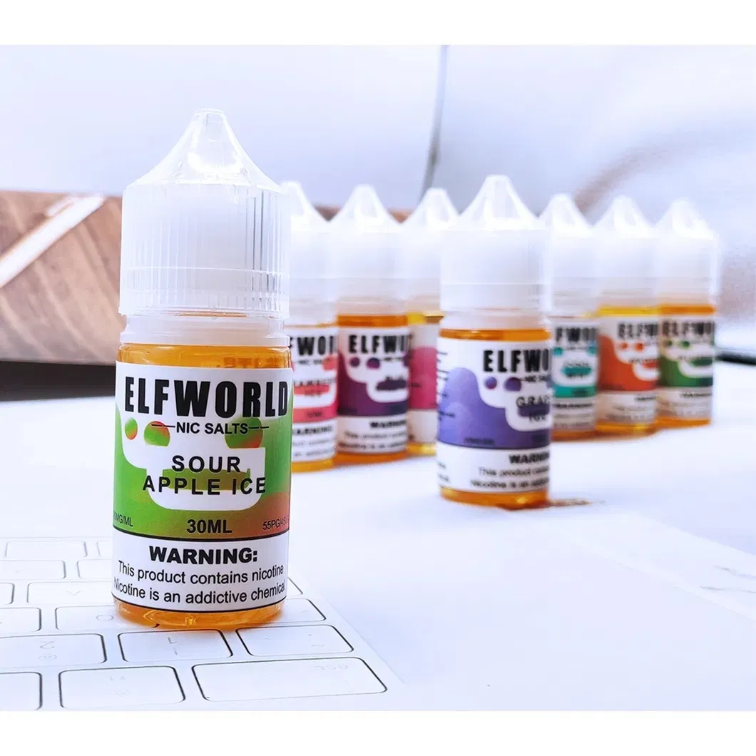 EU Warehouse Elfworld 30ml E Liquid 5% Nicotine Salt Disposable Vape Juice 50mg Oil Bottle