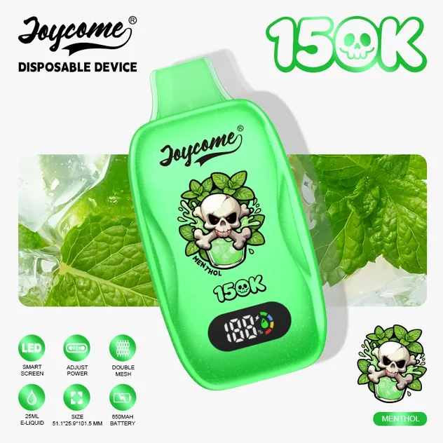 Joycome Innovative Disposable Vape 15000 Puffs Featuring Smart Display and Rechargeable Battery Design