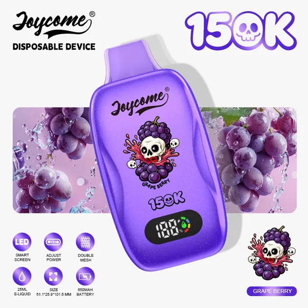 Joycome Innovative Disposable Vape 15000 Puffs Featuring Smart Display and Rechargeable Battery Design