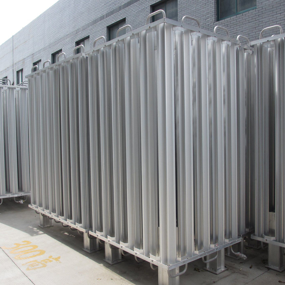 100Nm3/H Low Pressure Liquid Oxygen air Ambient Temperature Vaporizer Lox air Vaporizer for Lox Cylinder Filling