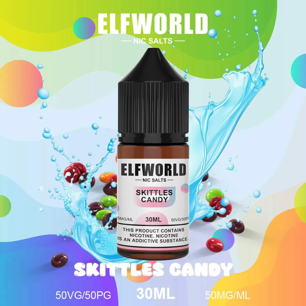 EU Warehouse Elfworld 30ml E Liquid 5% Nicotine Salt Disposable Vape Juice 50mg Oil Bottle