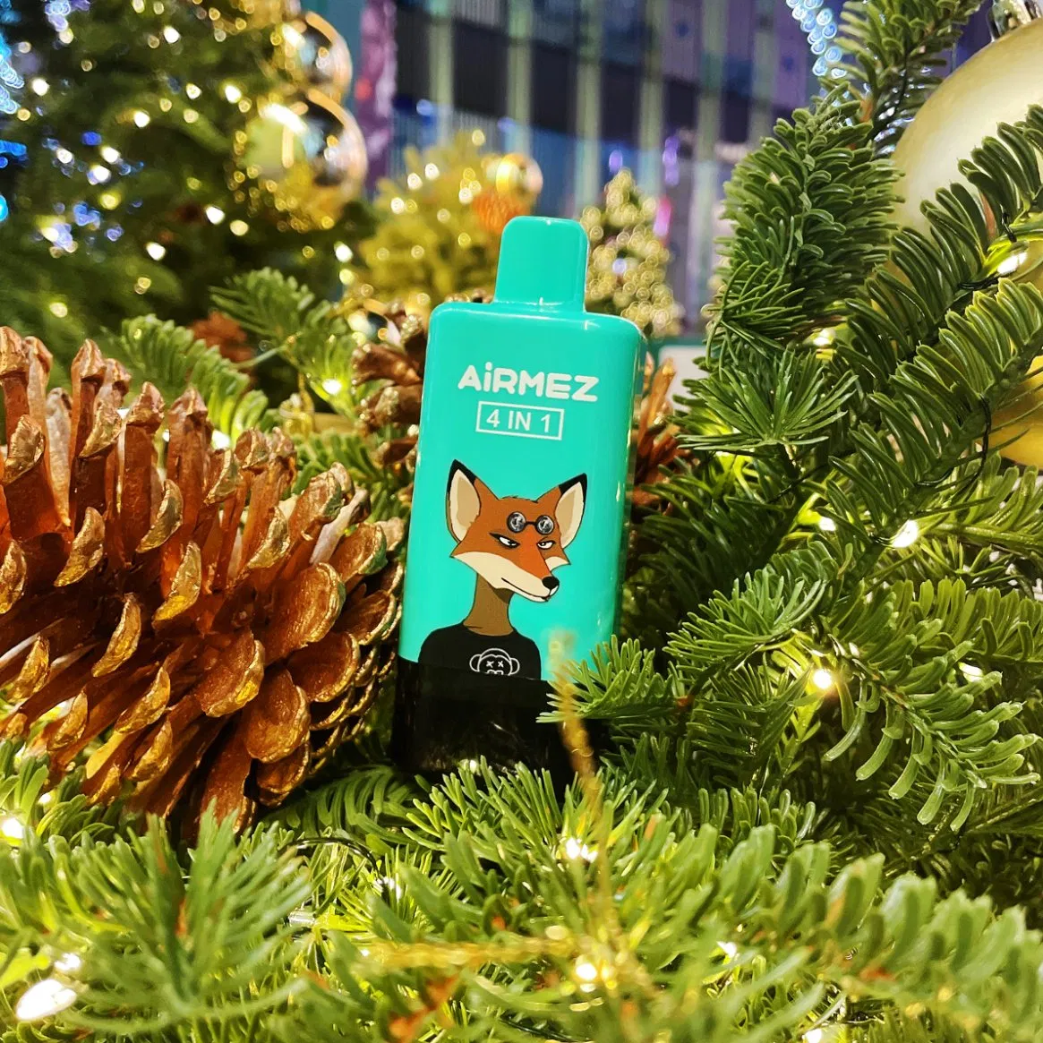 High Quality EU Warehouse Airmez Fox 120K 12000 Puff Smart Display Double Flavors 4in1 Vaper E Cigarette Disposable Vape 50K 30K 35K