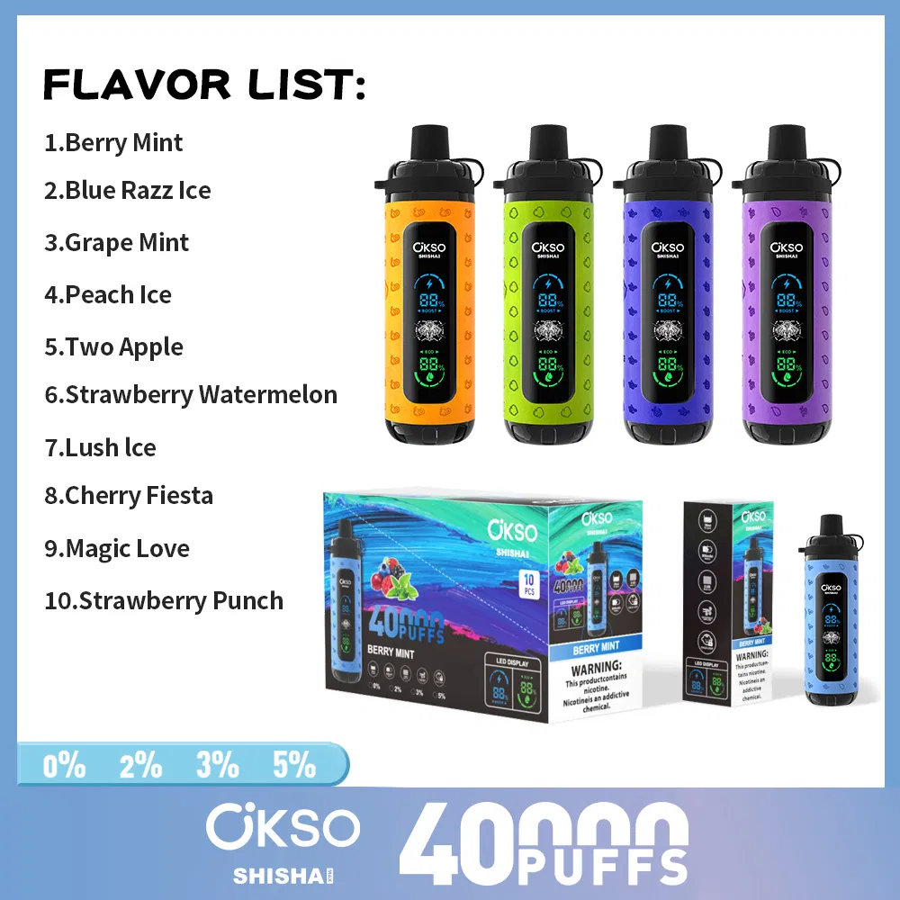 Shisha Vozovapel Gear Ice &amp; Sweet 50K Fruit Juice Star Rave 40000 50000 Puffs EU Vozovl Click Vape Zero Nicotine 0% 2% 5%