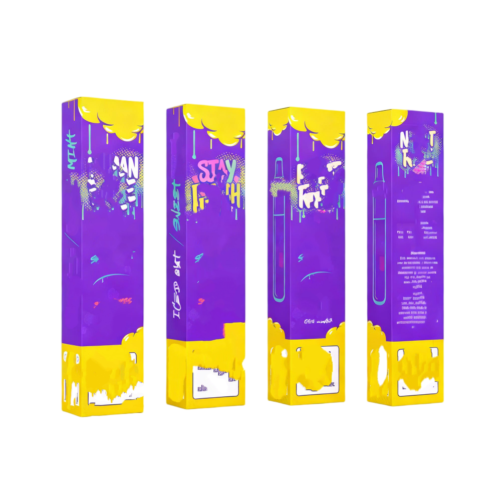 Customizable Premium Fruit Flavor Portable Device Packing Box 1ml Ink Cartridge Packaging