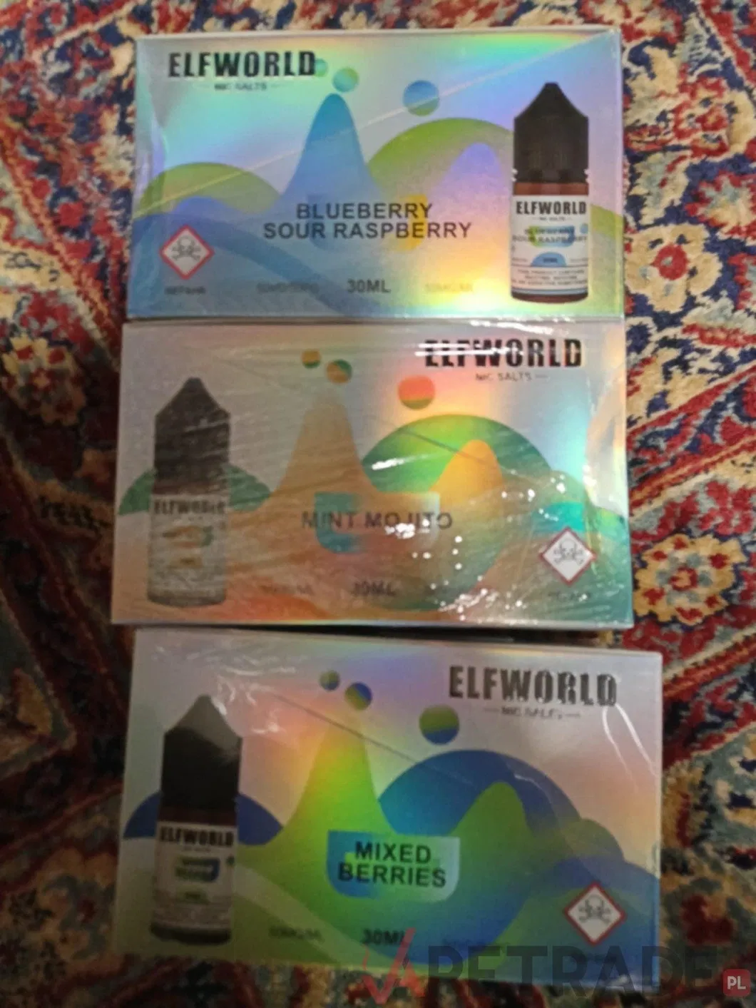 EU Warehouse Elfworld 30ml E Liquid 5% Nicotine Salt Disposable Vape Juice 50mg Oil Bottle