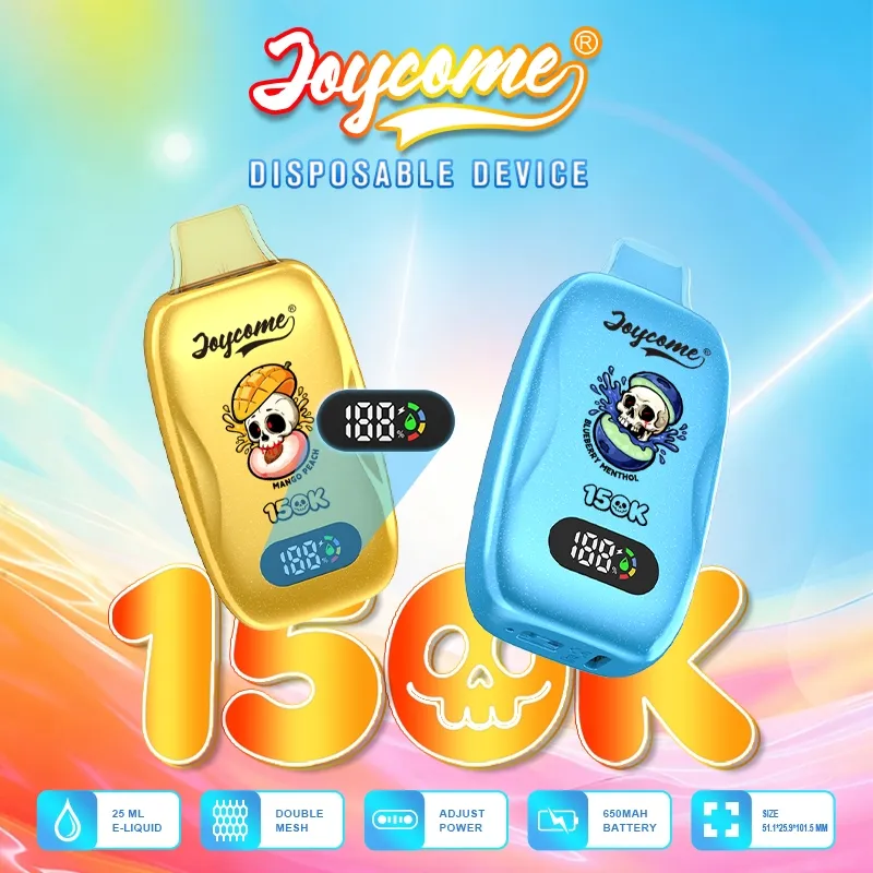 Joycome Innovative Disposable Vape 15000 Puffs Featuring Smart Display and Rechargeable Battery Design