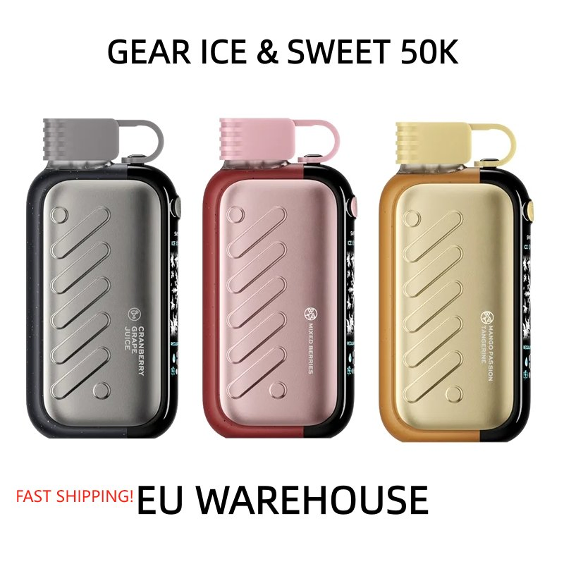 Disposable Pod Shisha Vozovapel Gear Ice &amp; Sweet 50K Fruit Juice Star Rave 40000 50000 Puffs EU Vozovl Click Vape Zero Nicotine 0% 2% 5%
